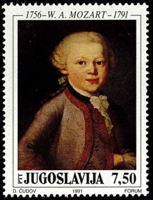 1991 - Yougoslavie n° 2337 - Compositeur - Mozart